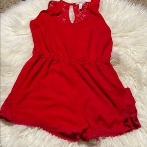 Red romper